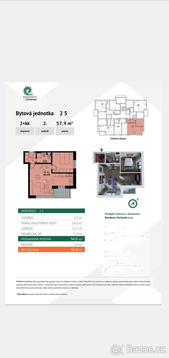 Pronájem bytu 2kk,57.9m2,Havlíčkův Brod - 2
