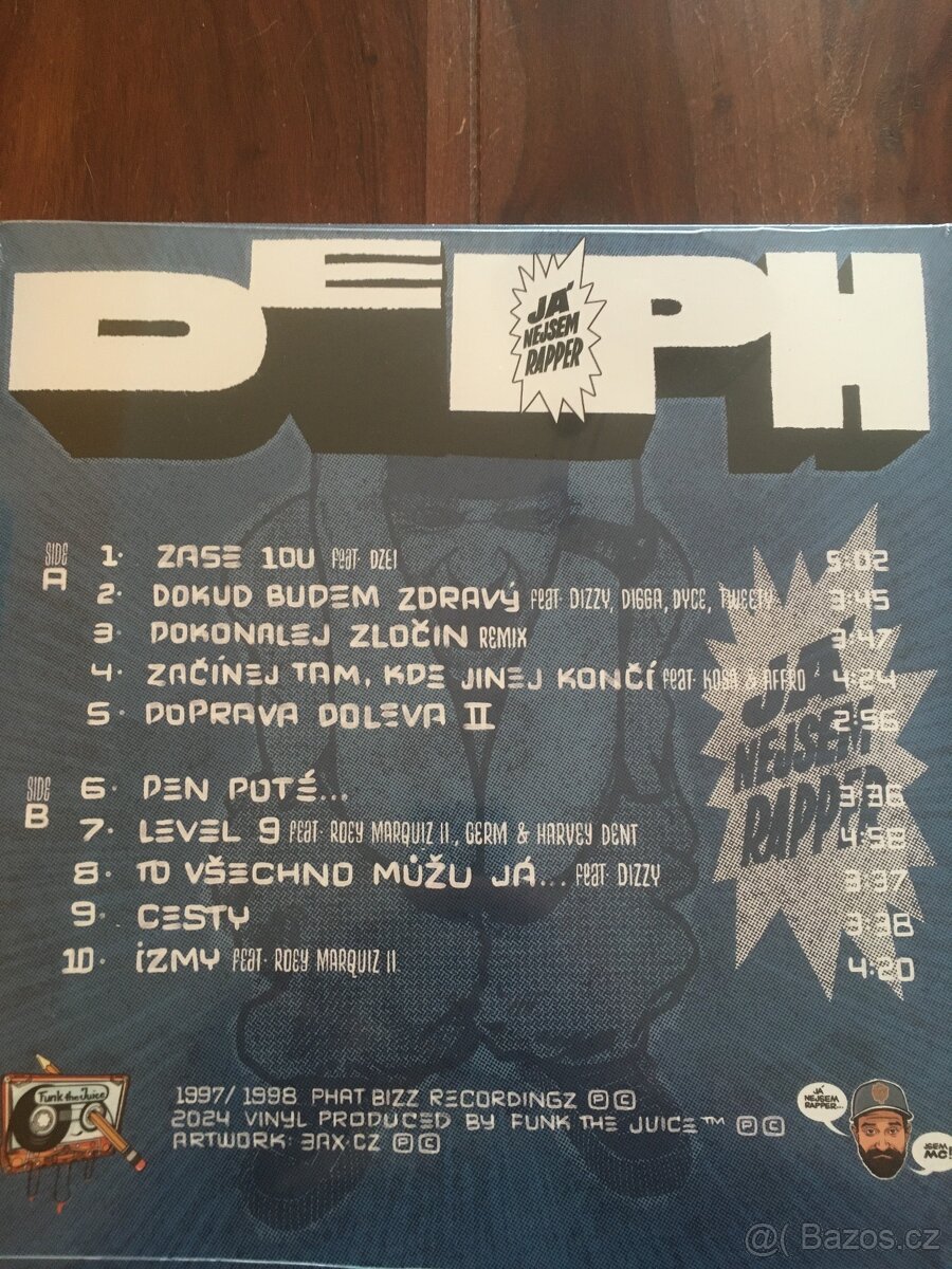 LP Deph-Já nejsem rapper(FunkTheJuice Limit.Edit.Blue 1.vyd) - 2