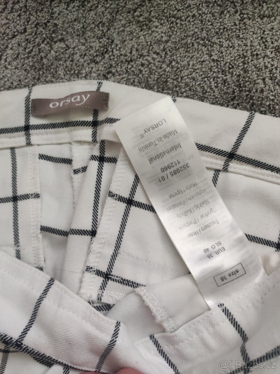 Společenské kalhoty, kárované - 2