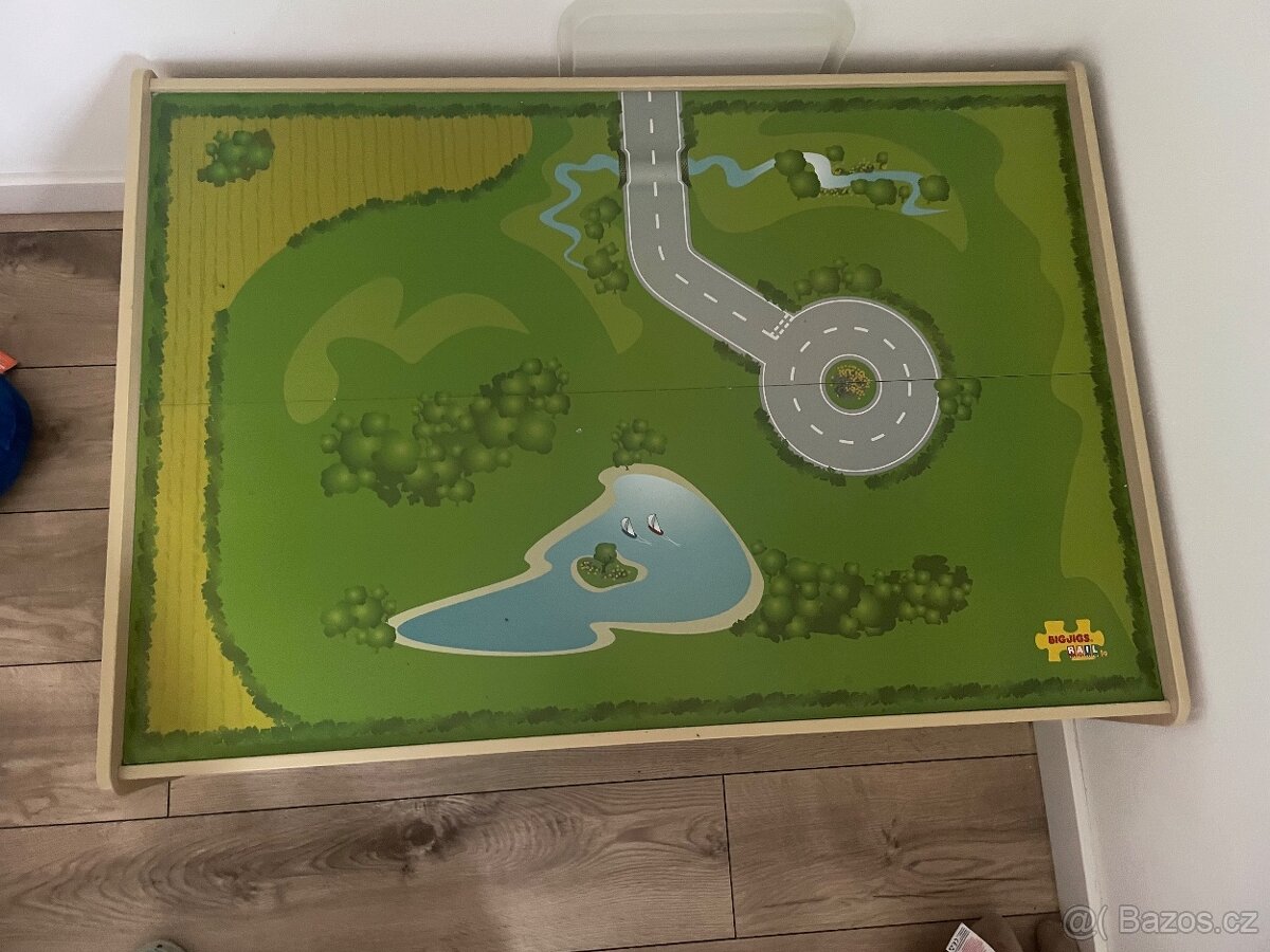 Stůl na vláčky dřevěné bigjigs - 2