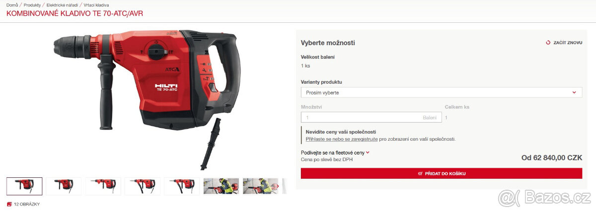 Kombinované kladivo Hilti TE 70-ATC/AVR - 2