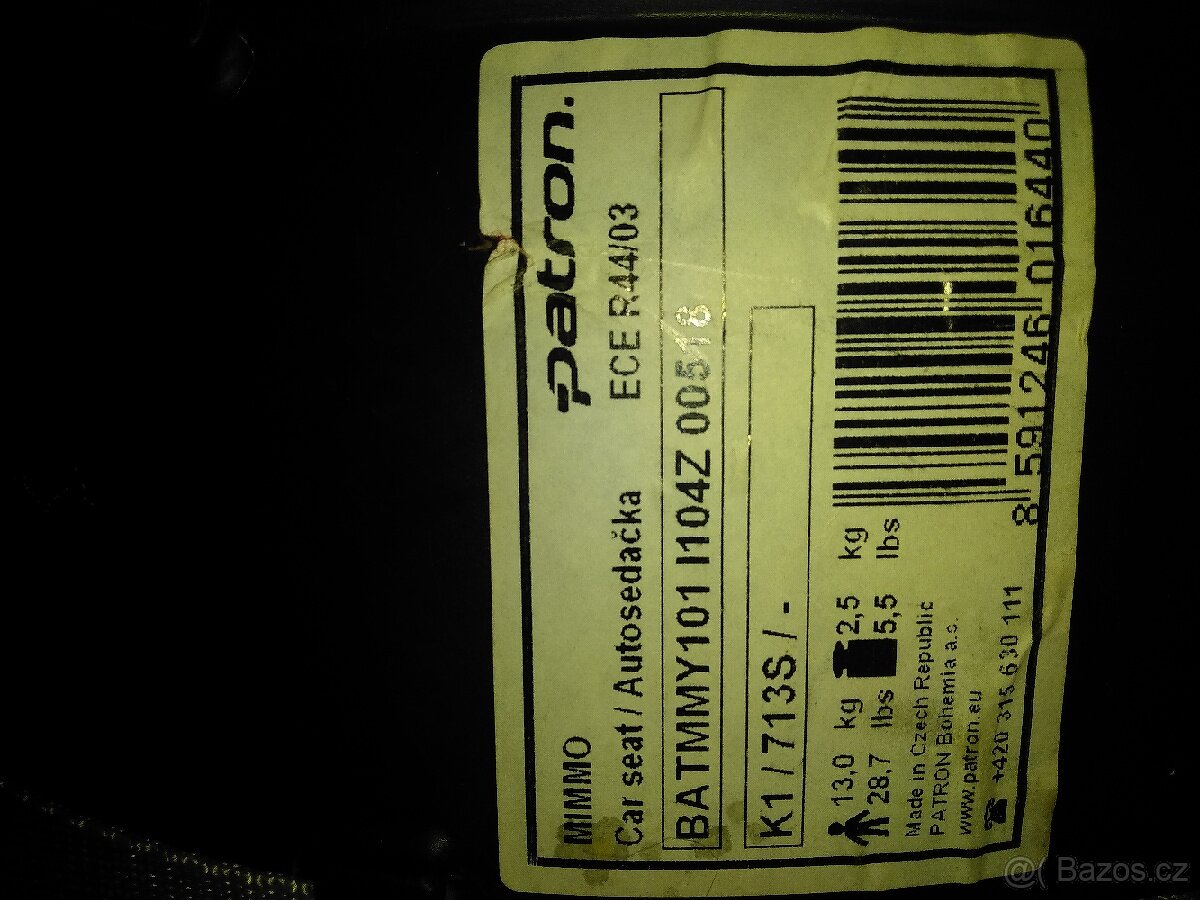 Autosedačka Patron - 2
