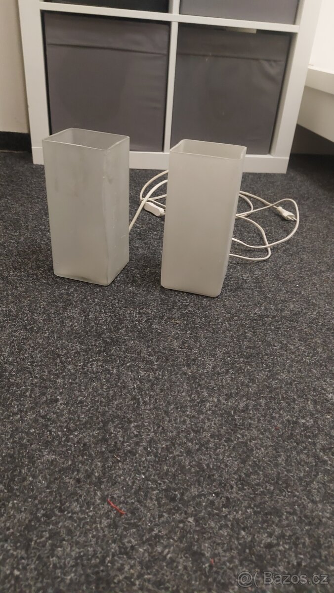 Bílé stolní lampy 2 ks - 2