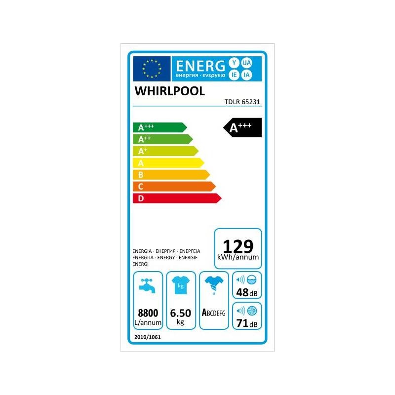 Vrchem plněná pračka Whirlpool TDLR 65231 - 2
