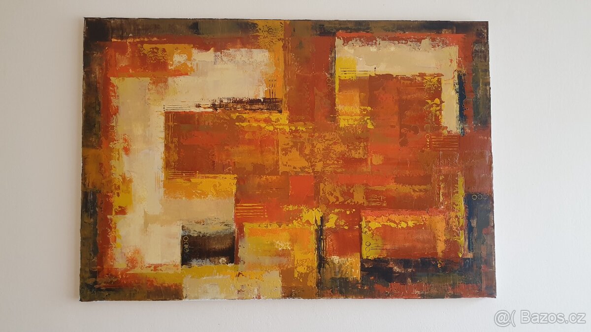 Prodej autorského abstraktního obrazu: Zemité tóny - 2