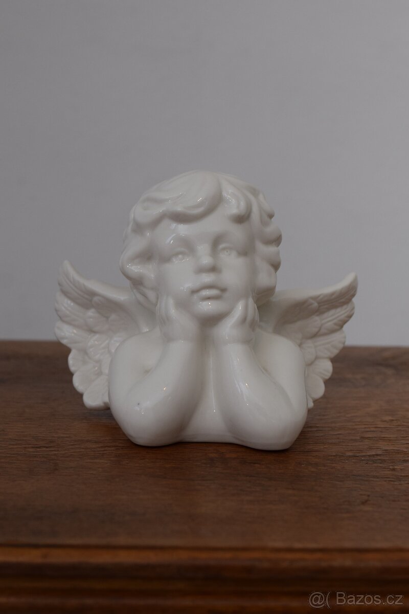 krásná starožitná soška anděla - 2