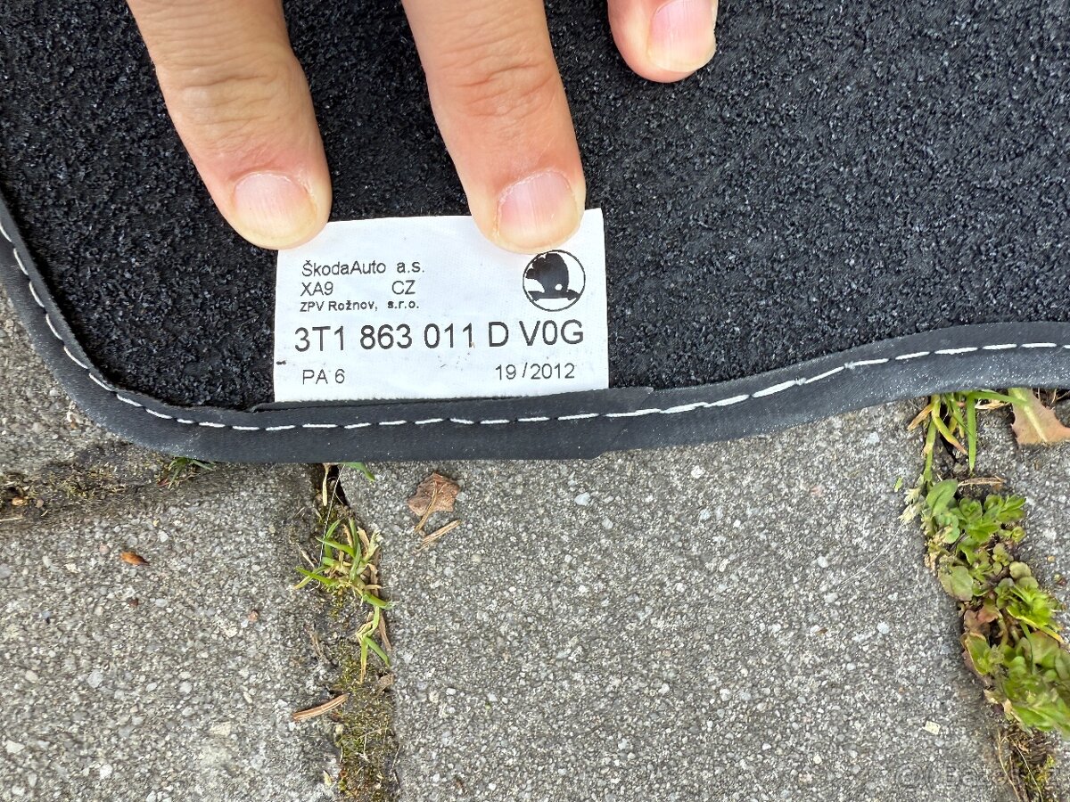 Koberecky Superb 2 textilni, original - 2