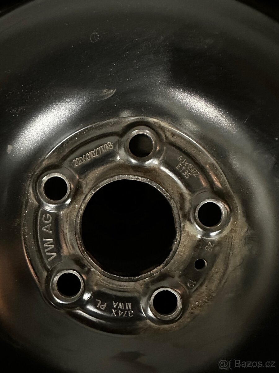 Originální plechové disky 15" Škoda Scala (5x100, ET35) - 2