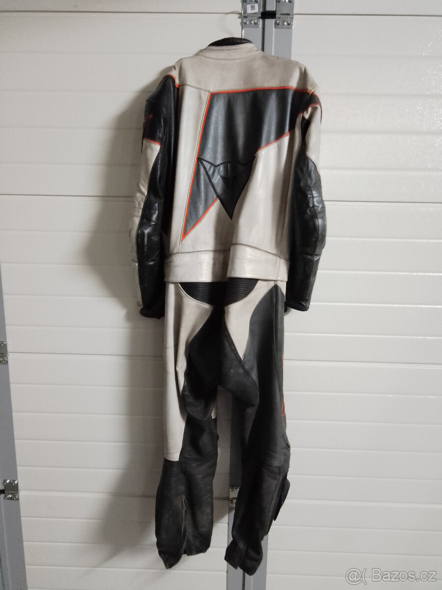 Kožená kombinéza Dainese dvoudílná na moto vel. 54 - 2