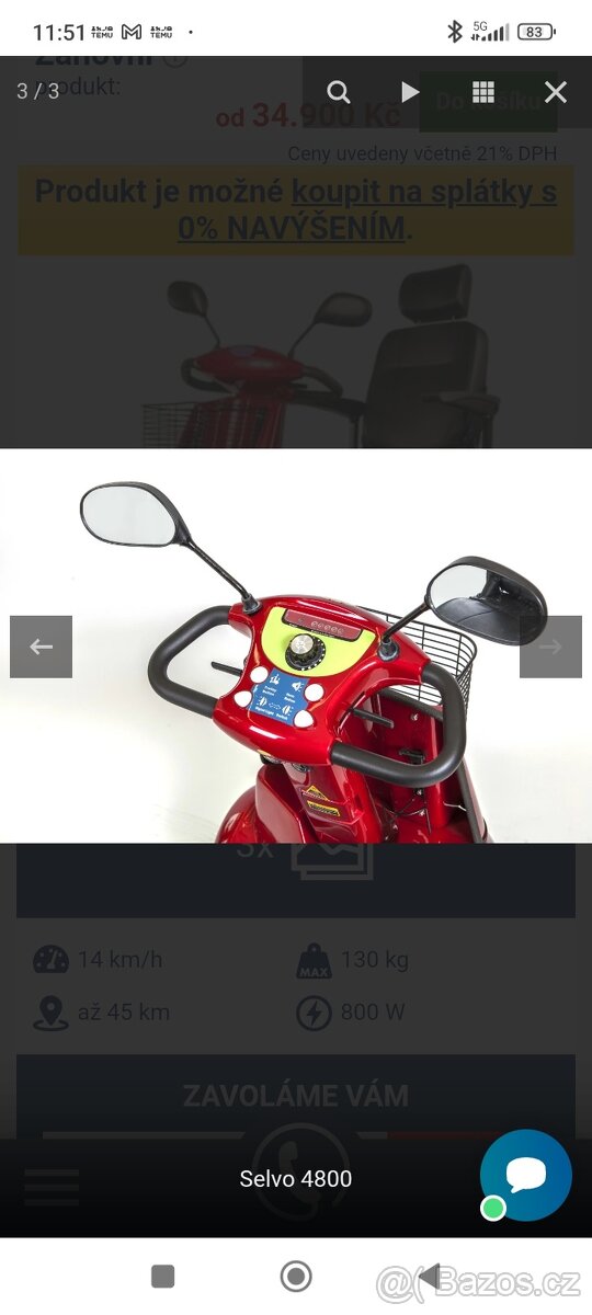 Invalidní elektrický vozik - 2