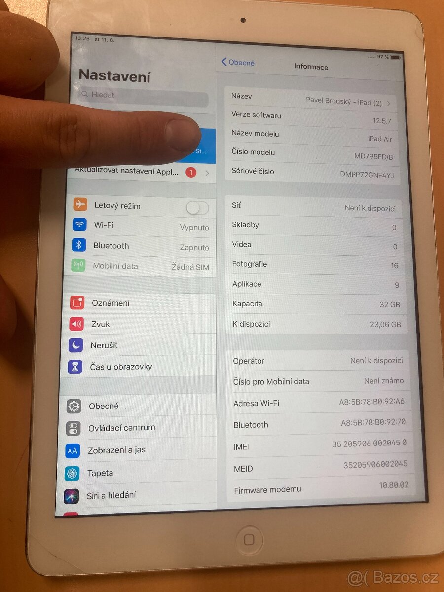 iPad Air 2013 WiFi + Cellular A1475 32GB - 2