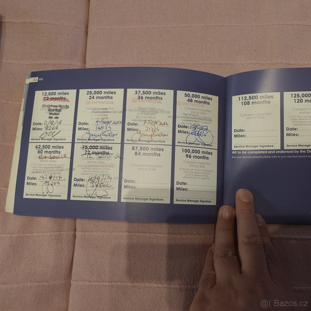 Honda servisní knížka - 2