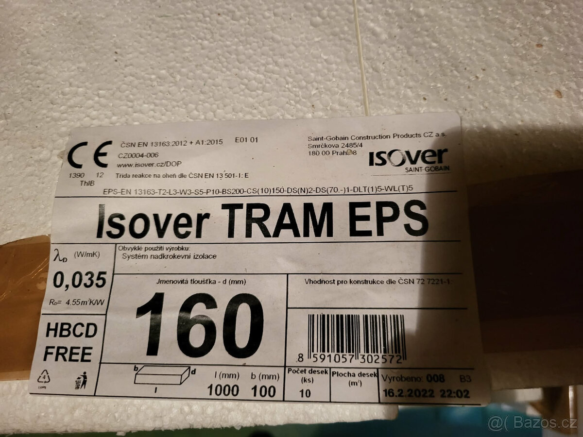 ISOVER TRAM EPS 160MM - 2