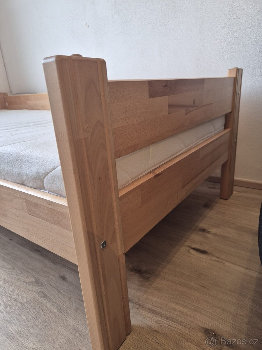 Postel 90x200 masiv buk - 2