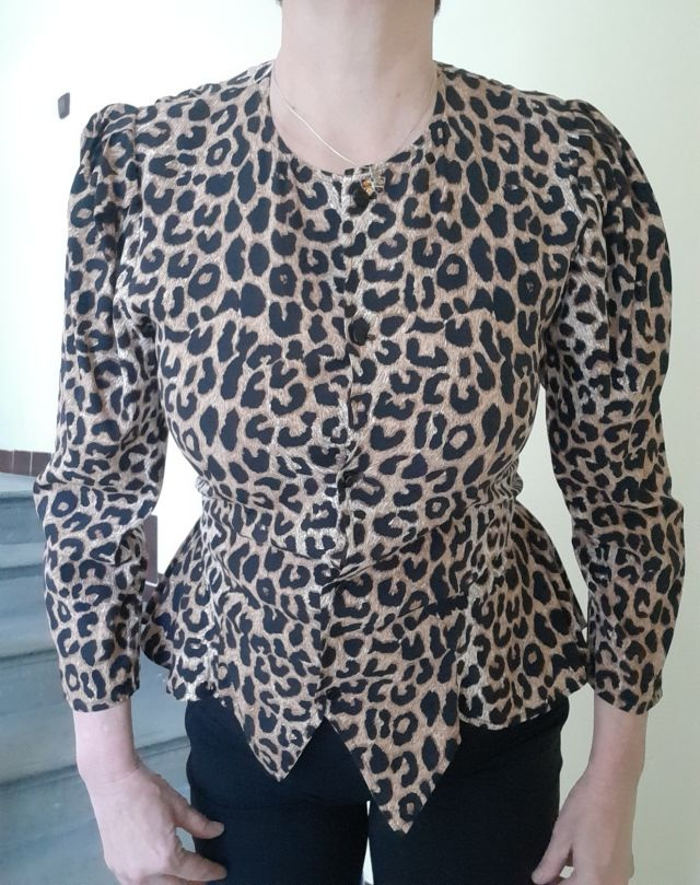 Dámská princess halenka leopard - vel. M - 2