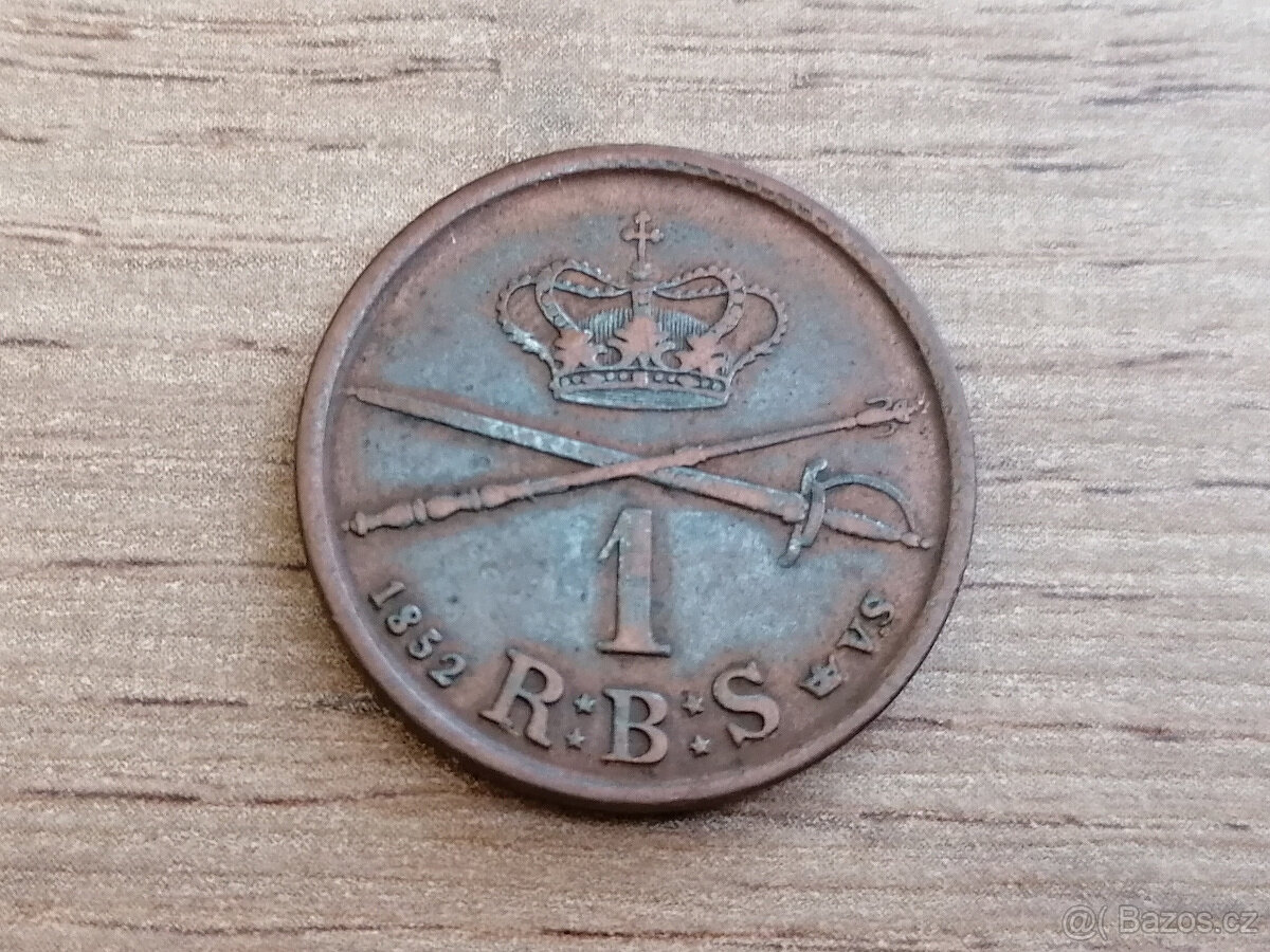 1 Skilling 1852 mince Dánsko a kolonie Grónsko Island - 2