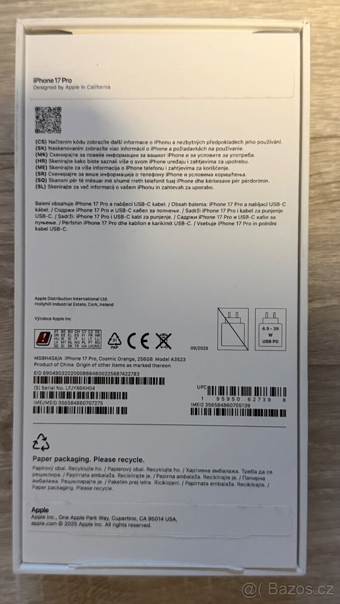 iPhone 17 Pro 256gb Oranžový - 2