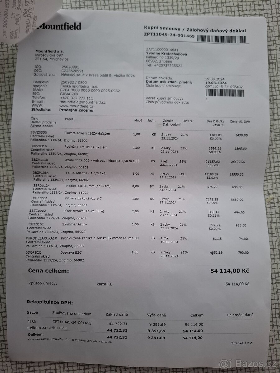 Zahradní bazén Azuro Ibiza 600 Antracit - 2