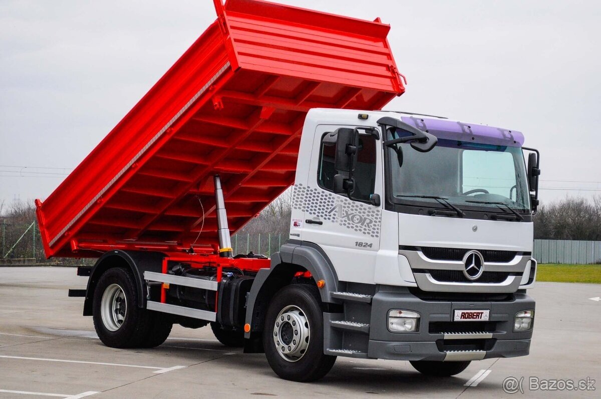 MERCEDES BENZ AXOR 1824 TŘÍSTRANNÝ SKLÁPĚČ - VYKLÁPĚČ EU-4 - 2