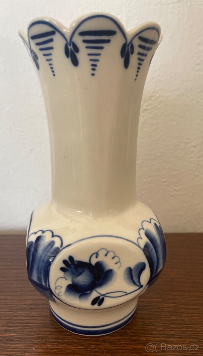 Gželská váza s tradičním modrobílým dekorem - 2