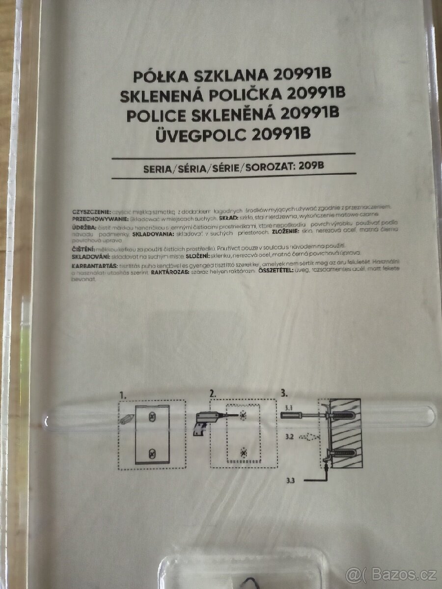 Skleněná polička - 2