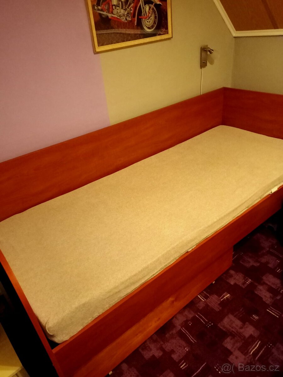 Postel 90x220 cm (bez matrace) - 2