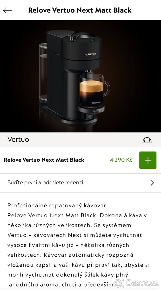 Prodám nový kávovar Nespesso - 2