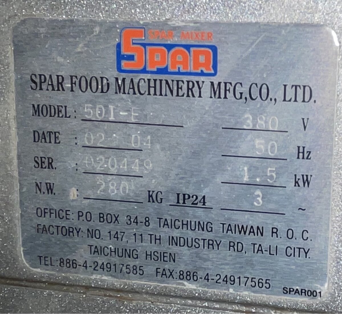 Kuchyňský robot Spar, model 50 - 2