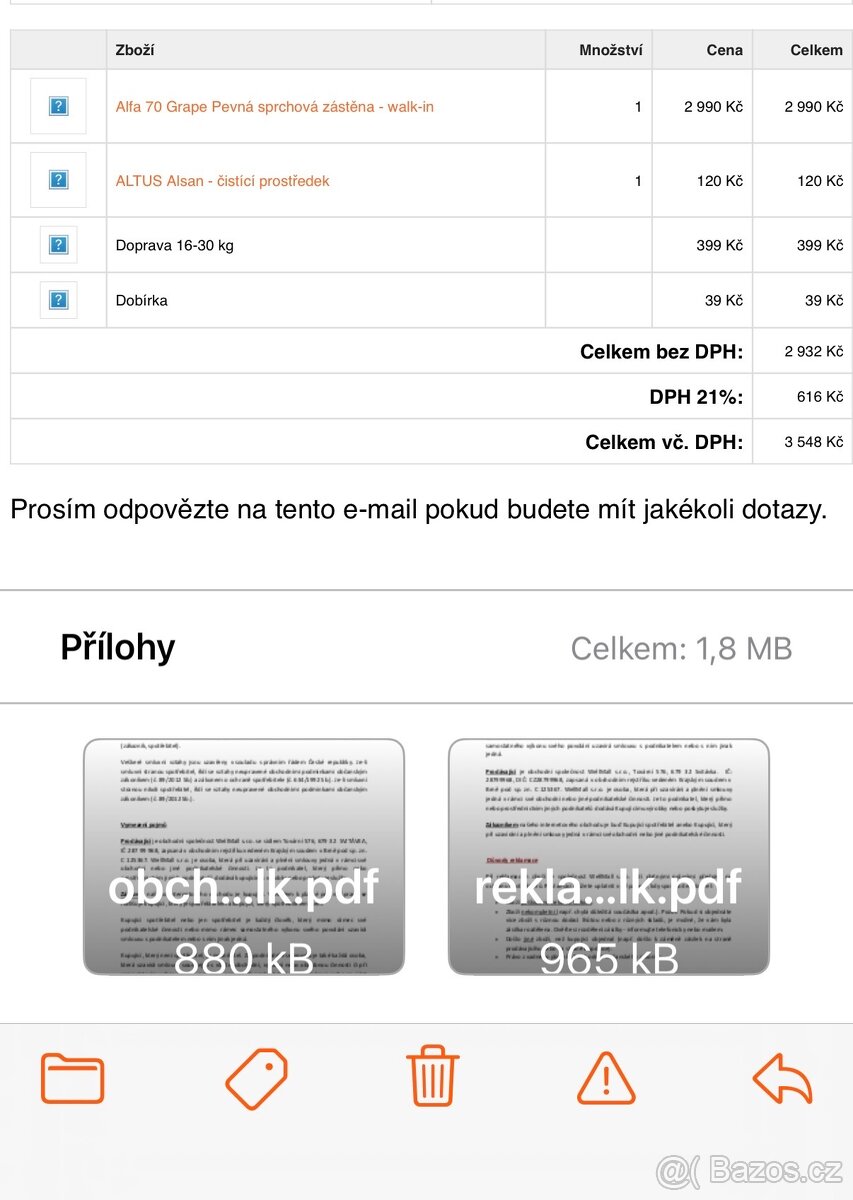 Sprchová zástěna - 2
