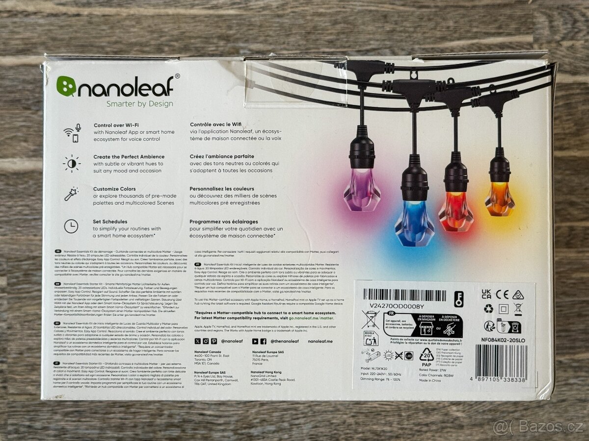 světelný řetěz Nanoleaf Outdoor String Lights (15m) - 2