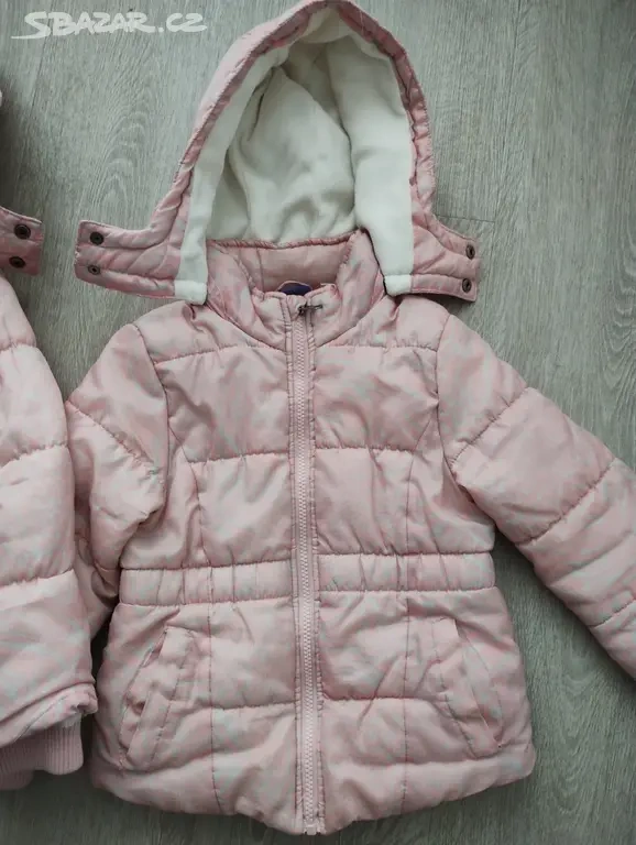 Dívčí zimní bunda (vel. 110 + 116), dvojčata - 2