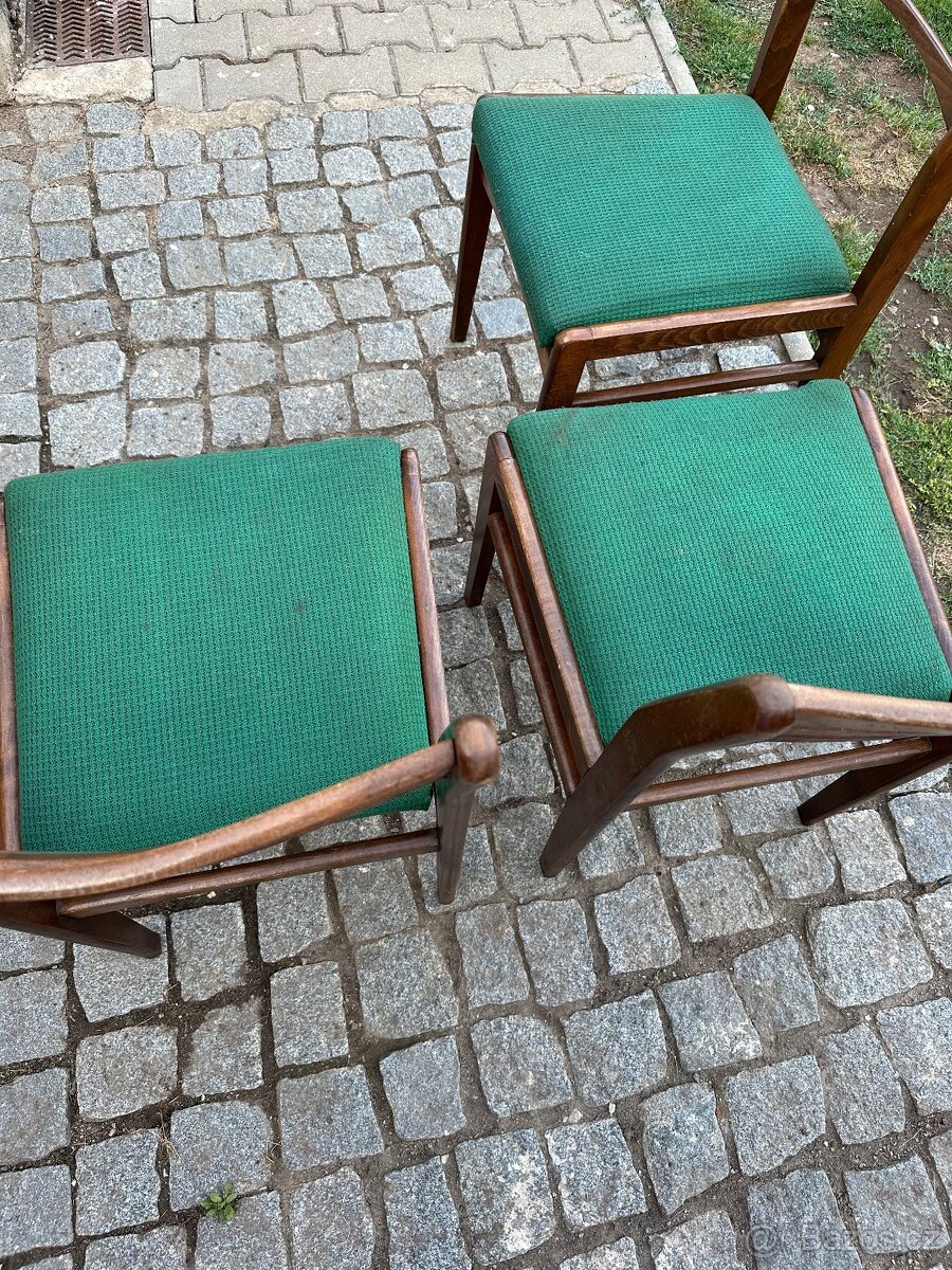 Retro dřevěné židle - 2