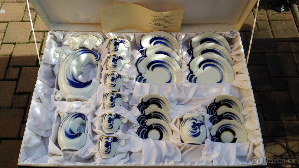 Porcelán Mocca souprava Flora - 2