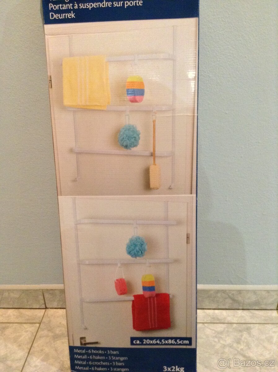 prodám věšák na dveře kovový - 2