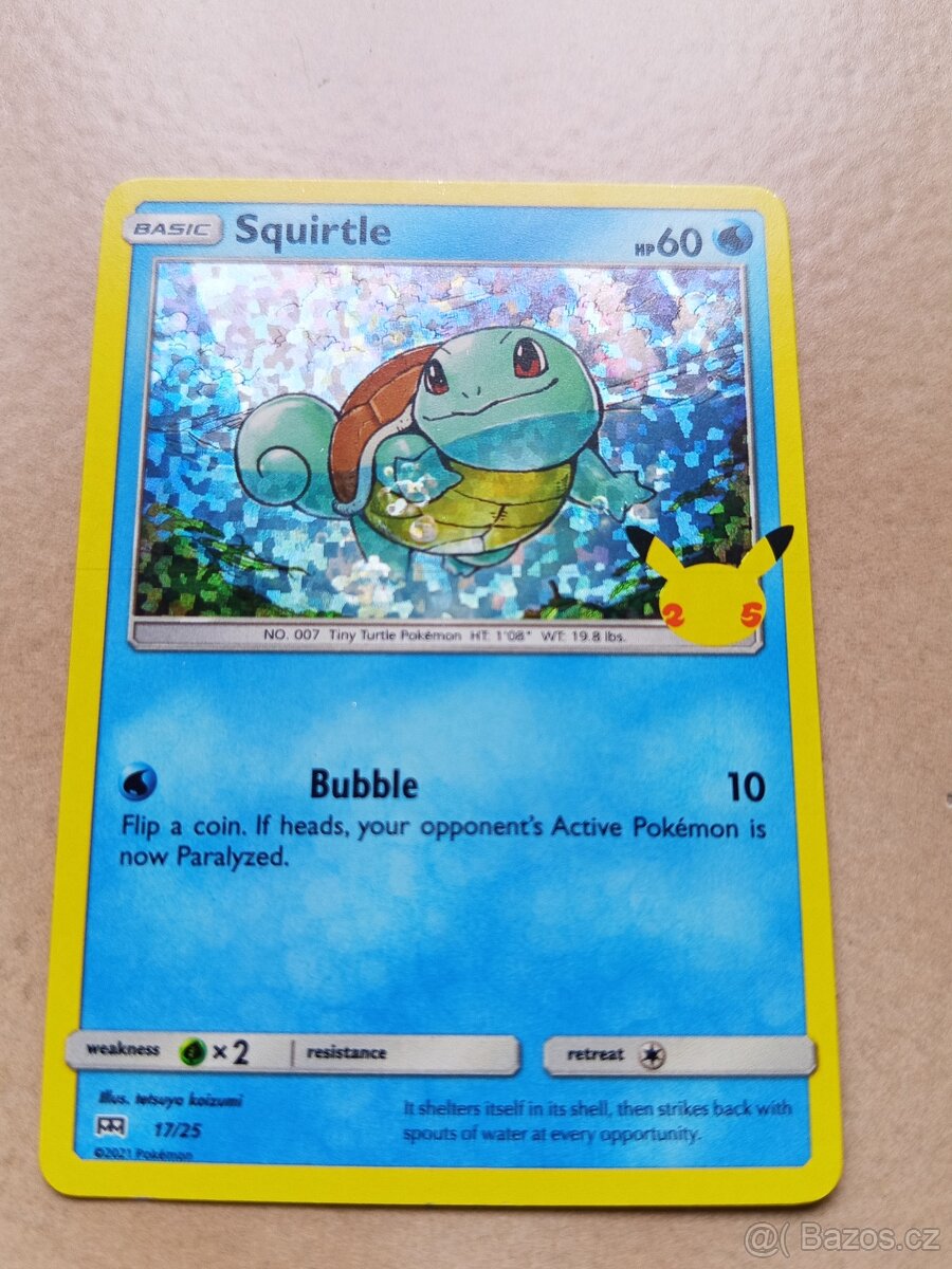 Karta Pokémon Squirtle 2021 n2. - 2
