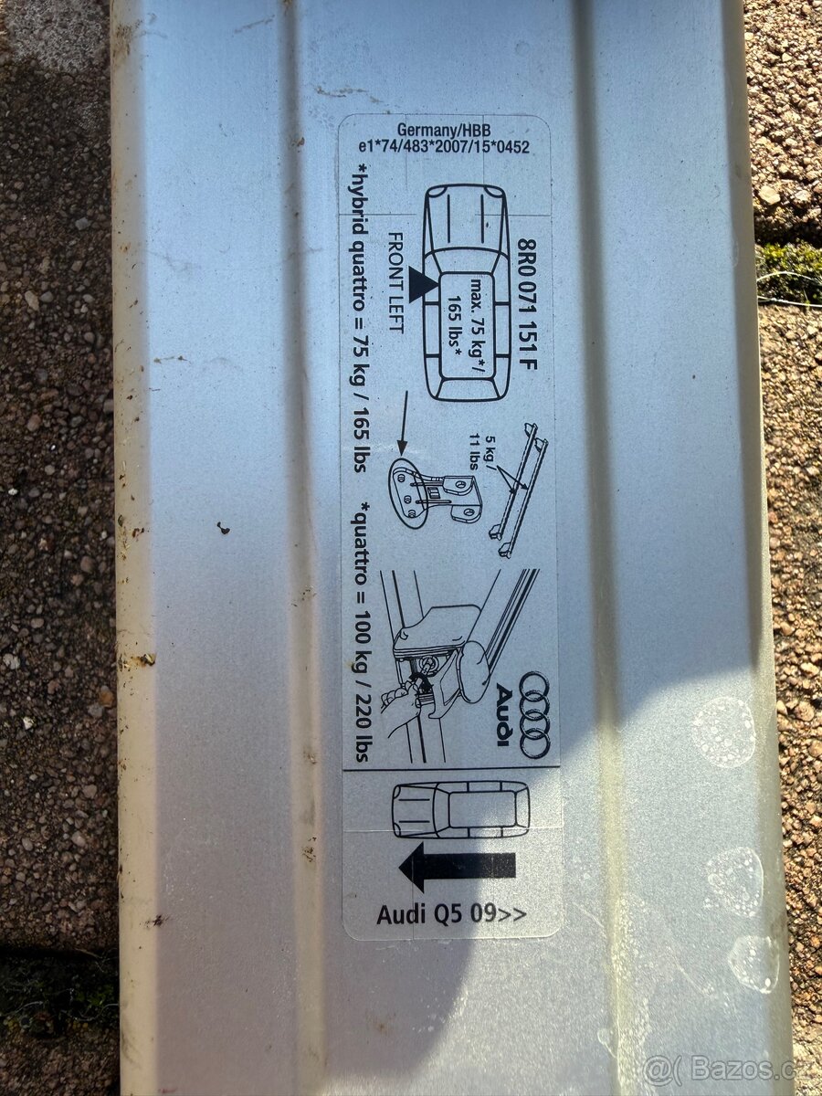 Audi Q5 střešní příčníky - 2