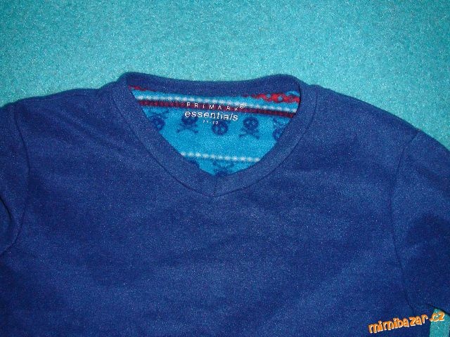 krásná modrá flees mikina vel. 146 - 2