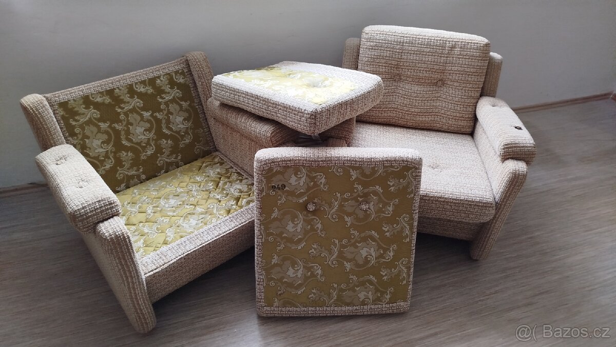 Retro křesla 2ks zachovalý stav - 2