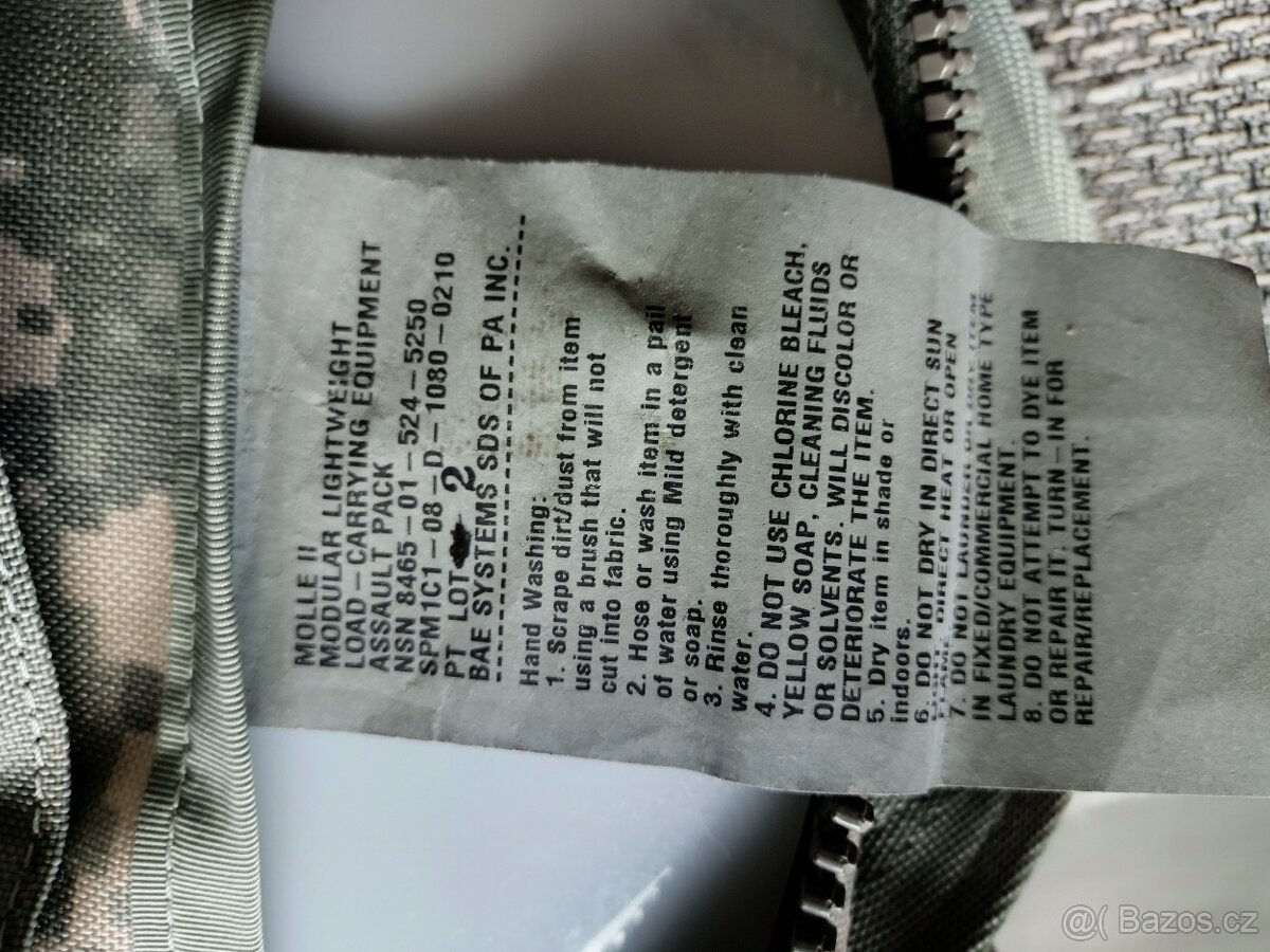 US Army batoh molle assault pack v UCP - 2