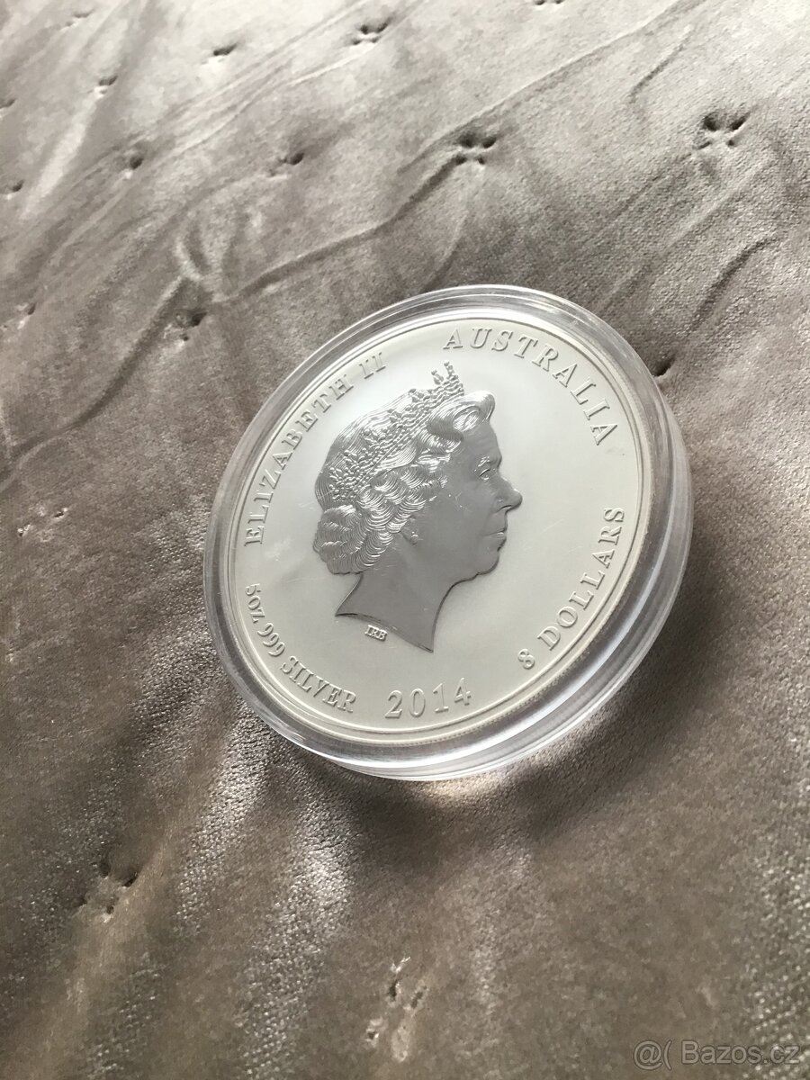 2014 Lunární série II rok Koně 5 oz - 2