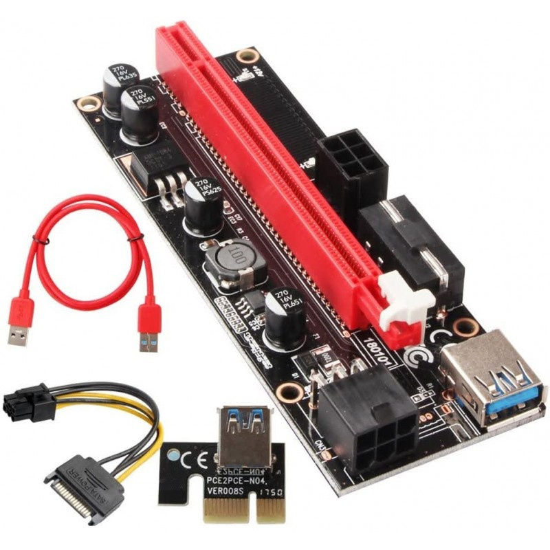 pcie, sata, riser, splitter, thermal pad - 2