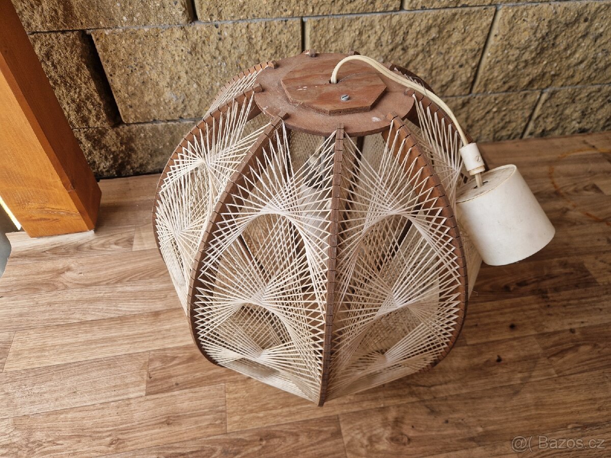 Ručně vyráběný lustr fa Honsel 70. léta min. stol. - 2