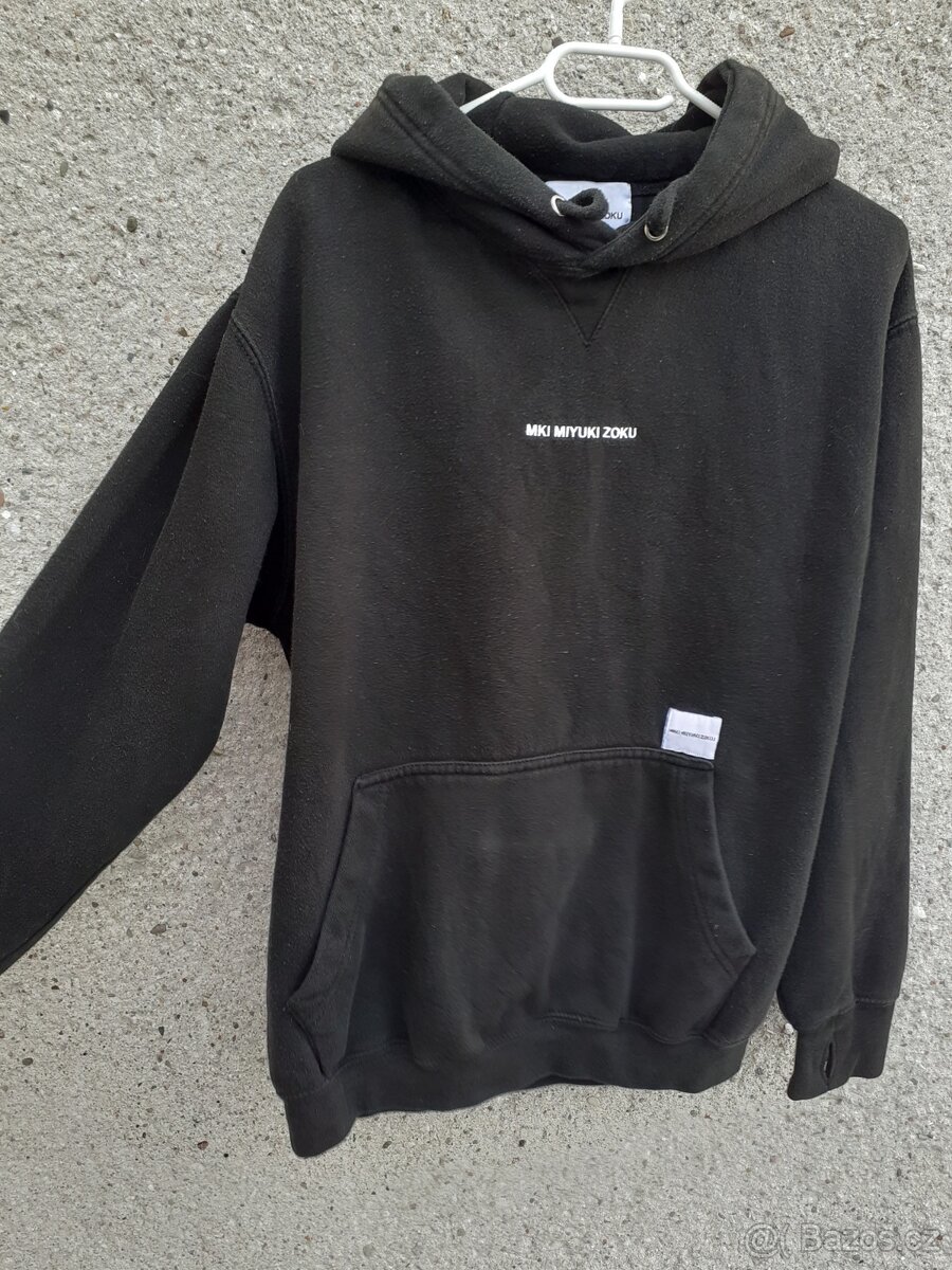 Vintage MKI Miyuki Zoku mikina černá s kapucí unisex - 2