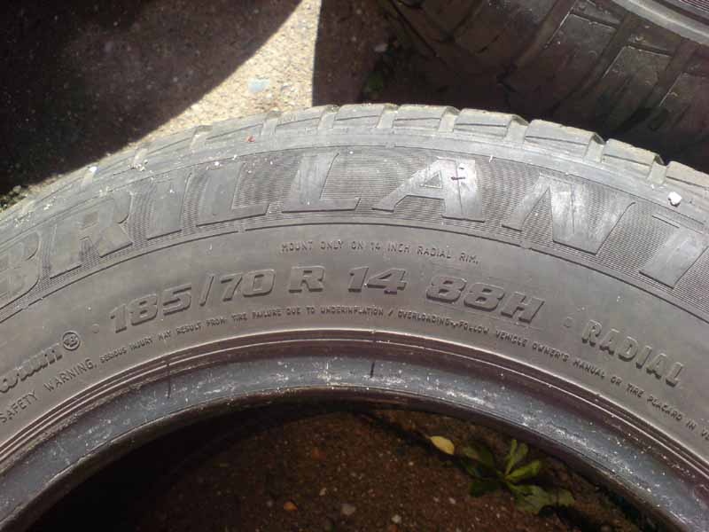 Letní pneu, 185/70/14, Barum Brillantis, 4x - 2