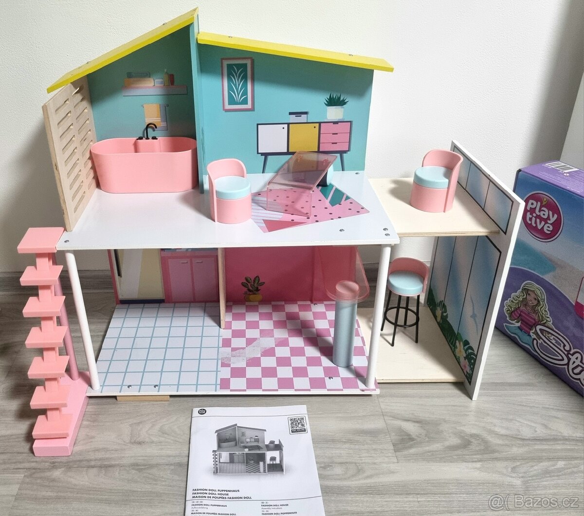 Dřevěný domeček pro Fashion panenky - 2