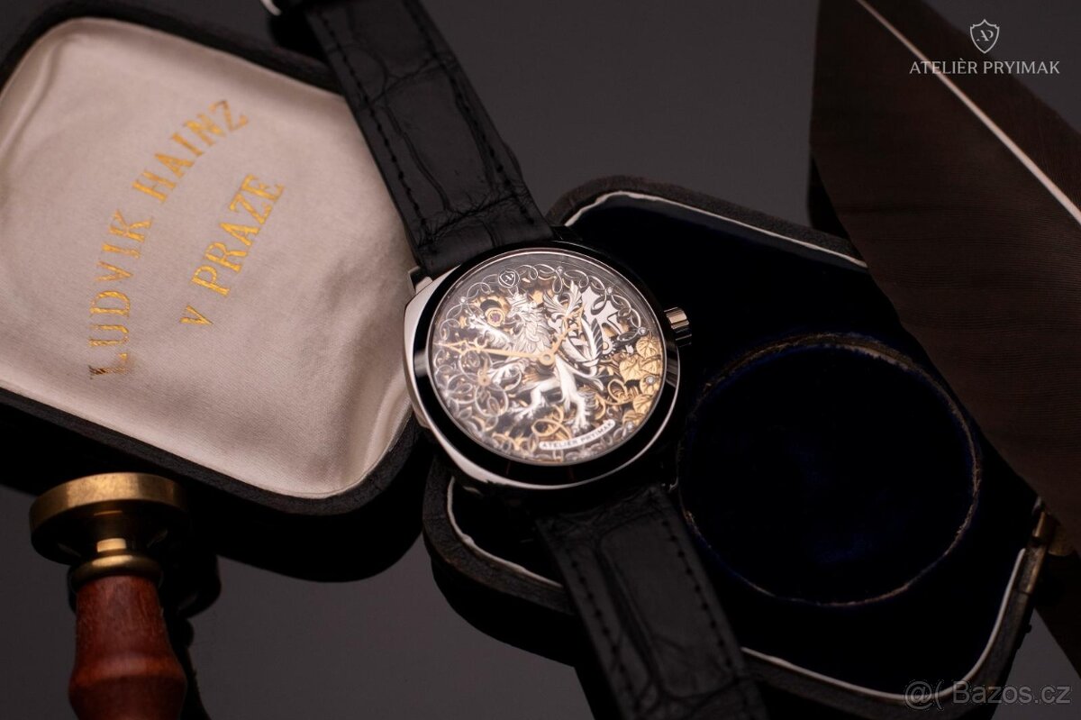 Skeletové Hodinky Ateliér Pryimak – ČESKÝ LEV - 2