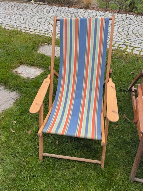 Retro zahradní lehátko - 2