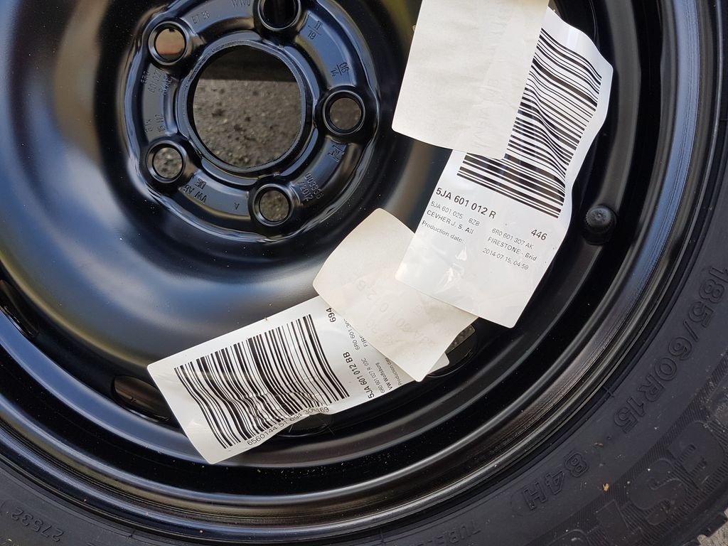 Nová rezerva Bridgestone B250 185/60 15, Fabia III, Rapid - 2