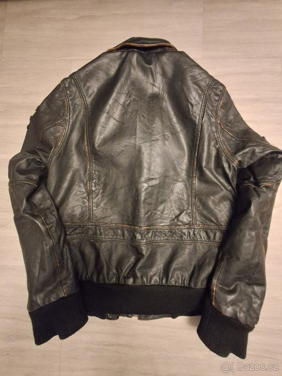 Pánská kožená bunda Pall Mall - pilotka vel. M - 2