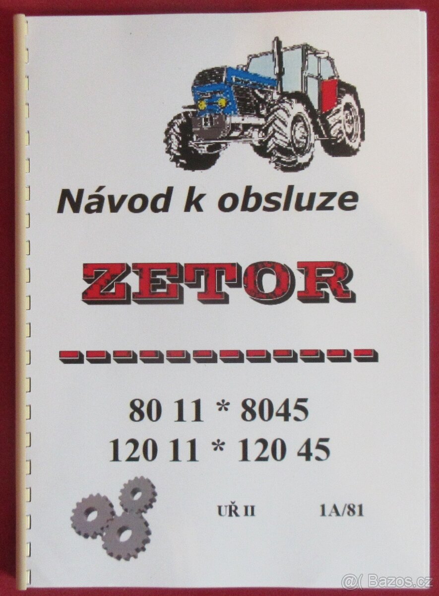 ZETOR 8011 - 12045 PŘÍRUČKY - 2